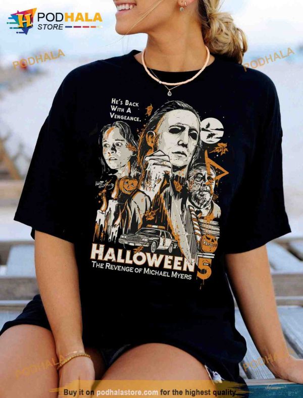 Vintage Michael Myers Halloween Shirt, Halloween 5 This Time They’re Ready TShirt