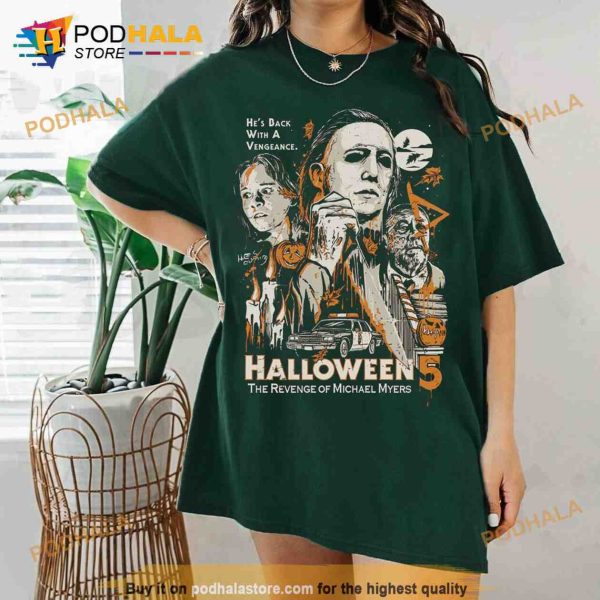 Vintage Michael Myers Halloween Shirt, Halloween 5 This Time They’re Ready TShirt