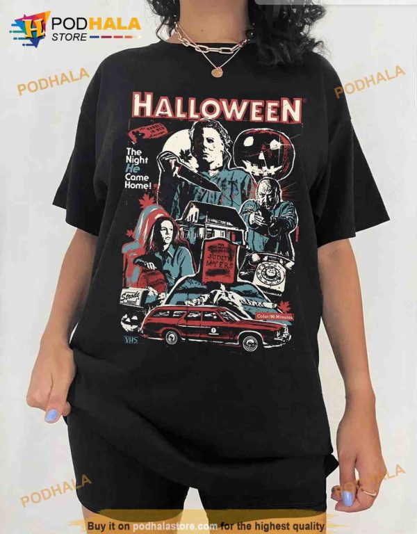 Vintage Michael Myers Halloween Sweatshirt, Halloween The Night He Came Home