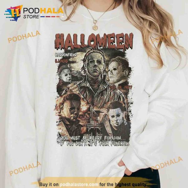 Vintage Michael Myers Sweatshirt, Halloween Horror Movie Sweatshirt