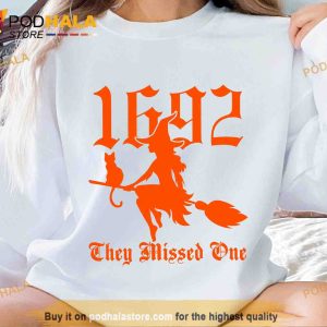 Vintage Salem 1692 They Missed One Sweatshirt, Salem 1692 Halloween Shirt