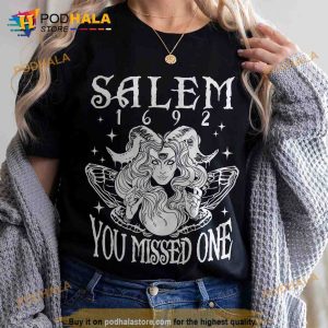 Vintage Salem Witch 1692 Sweatshirt, Massachusetts Witch Trials Shirt For Women