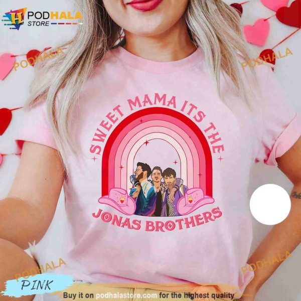 Vintage Sweet Mama Its The Jonas Brothers Tshirt, Jonas Five Albums One Night Tour Gift