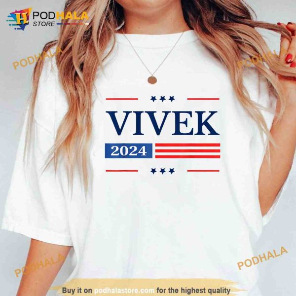 Vivek 2024 For President American Flag Vivek Shirt