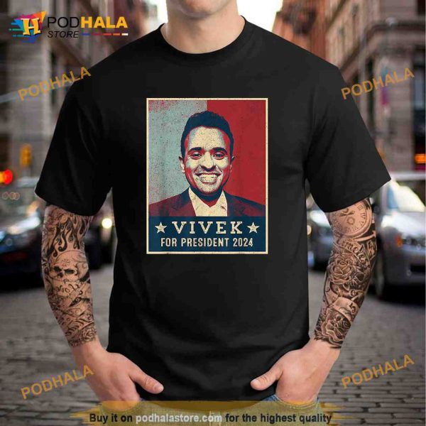 Vivek Ramaswamy For President 2024 Vintage Retro Political Shirt For Men Women