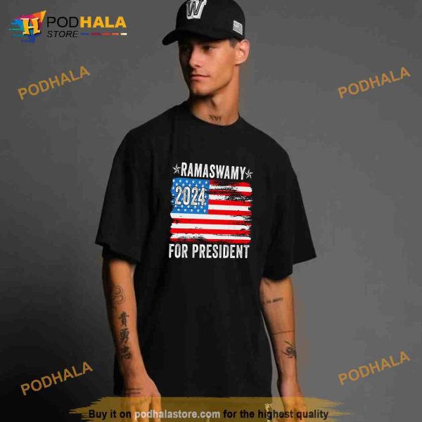 Vivek Ramaswamy for President Vivek 2024 USA Flag Trending Shirt