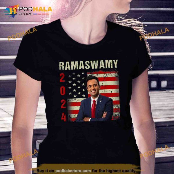 Vivek Ramaswamy for President Vivek Ramaswamy 2024 US Flag Political Shirt