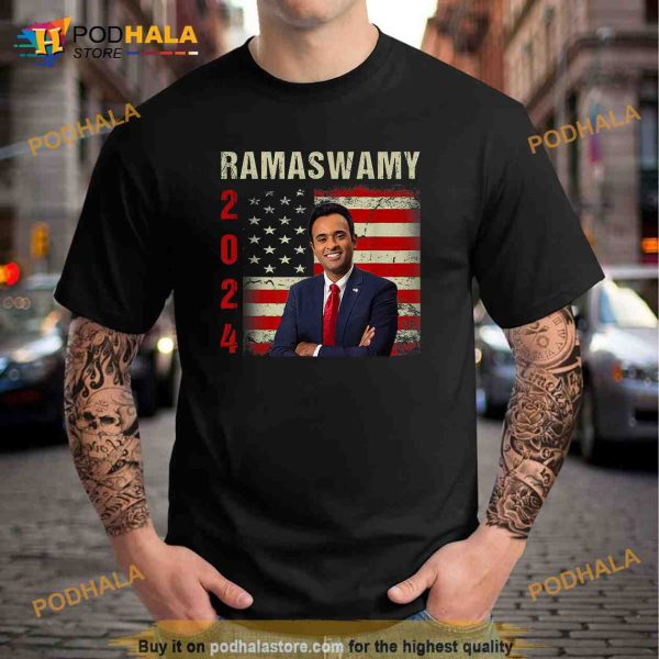 Vivek Ramaswamy for President Vivek Ramaswamy 2024 US Flag Political Shirt