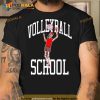 Volleyball school Nebraska skeleton Trending Shirt