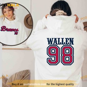 Wallen 98 Braves Sweatshirt and Hoodie, One Thing at a Time  Wallen Western Country Music Shirt
