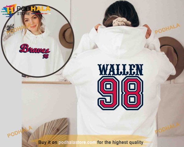 Wallen 98 Braves Sweatshirt and Hoodie, One Thing at a Time  Wallen Western Country Music Shirt