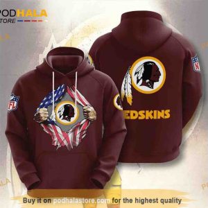 Washington Football Team Hoodie 3D Cartoon Player Cute Shirt