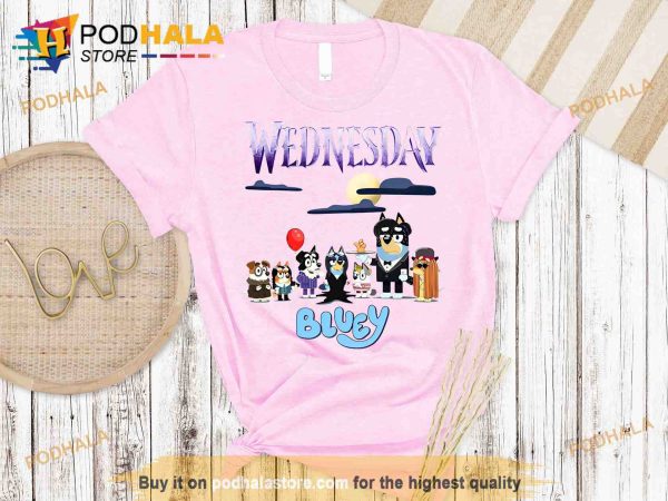 Wednesday Bluey Halloween Shirt, Bluey Rad Family T-Shirt