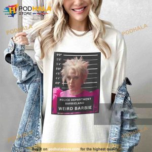 Weird Barbie Shirt Mugshot Barbie Movie Shirt, Funny Barbie Movie Shirt
