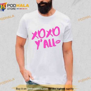 Xoxo Y'all Love Kisses Quote Girl Trending Shirt 2