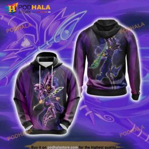 Yu-Gi-Oh! Dark Magician Over Print 3D Hoodie