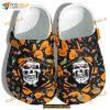 A Death Tattoo With Pumpkin Crocs Clog, Adults Kids Halloween Crocs