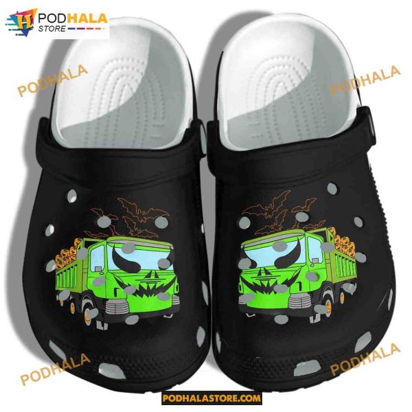 A Truck Of Pumpkins Halloween Crocs Shoes Crocband Clog Gift, Adults Kids Halloween Crocs