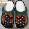 Angry Black Cat Witch At Night Crocs Shoes, Adults Kids Halloween Crocs