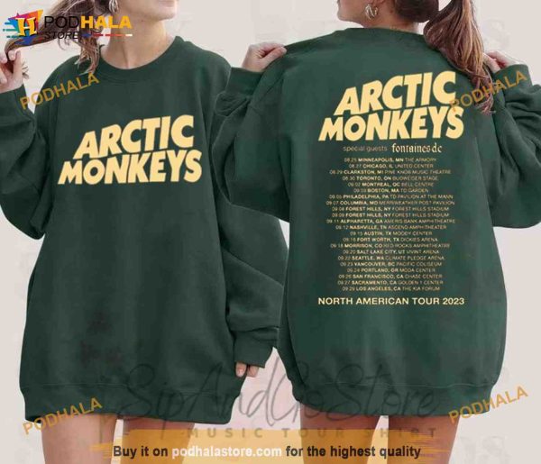 Arctic Monkey 2023 North America Tour Dates Sweatshirt, Arctic Music Lyrics Shirt