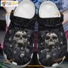 Black Skull Death Black Hand 3D Printed Adults Kids Halloween Crocs