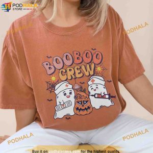 Boo Boo Crew Halloween Nurse Comfort Colors Shirt Ghost Halloween Shirt 3