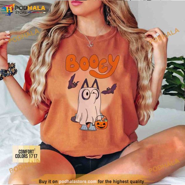 Booey Spooky Season Halloween Comfort Colors Shirt, Bluey Trick Or Treat Tee