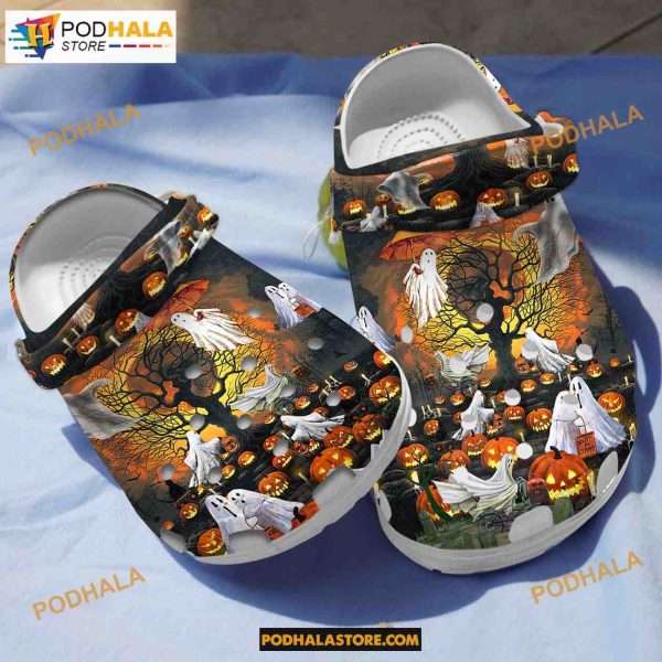 Boos Pumpkin Halloween Clog For Men And Women Halloween Crocs