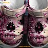 Breast Cancer Awareness Horror Lips Adults Kids Halloween Crocs