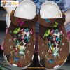 Butterfly Skull Flower Skull Zipper Pattern Halloween Style Adults Kids Halloween Crocs