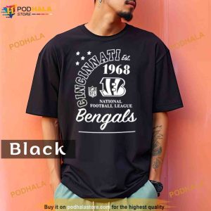 Cincinnati Bengals Est 1968 National football League Comfort Colors Shirt