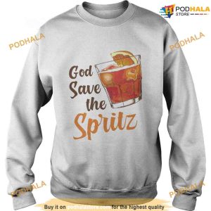 Cocktail God Save The Spritz T Shirt CocktailGod Tee For Women Men 3