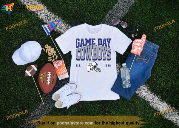Cowboys Football Shirt, Game Day Cowboys 1960 Shirt, Retro Cowboys Shirt