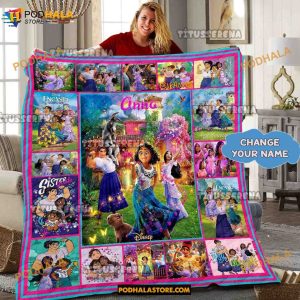Custom Encanto Miracle Family Blanket, Custom Name Encanto Fleece Blanket