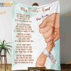Custom Father's Day Gift, Custom My Daddy's Hand Blanket