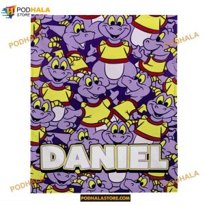Custom Figment Dragon Blanket, Disney Figment Blanket, Epcot Figment Blanket
