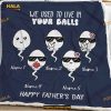 Custom Fleece Blanket For Dad From Daughter Son Wife