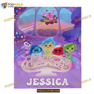 Custom Inside Out Blanket, Disney Inside Out Blanket, Magic Kingdom Blanket