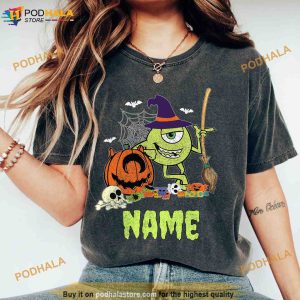 Custom Monsters Inc Family Comfort Colors Halloween Shirt, Monster Matching Family Shirt