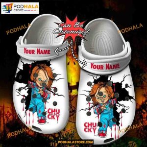 Custom Name Chucky Horror Movie Character Killer Halloween Crocs
