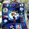 Custom Name Coraline Blanket, Gifts For Disney Lovers