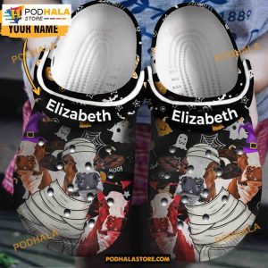 Custom Name Cow Mummy Classic Clogs Shoes Halloween Crocs