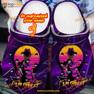 Custom Name Elm Treet Halloween Funny Clog Shoes, Halloween Crocs