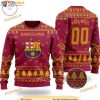 Custom Name Football Barcelona FC Ugly Christmas Funny Ugly Sweater