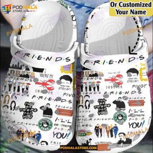 Custom Name Friends Movie Fan Funny Clog Shoes, Halloween Crocs