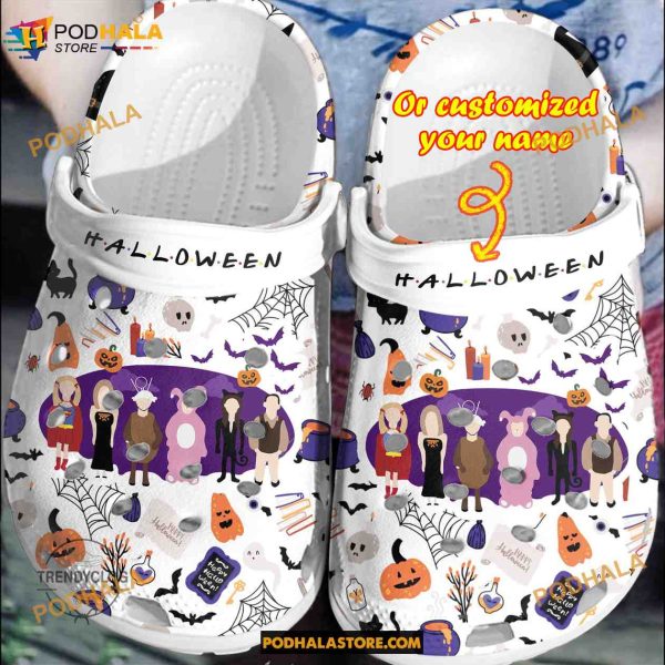 Custom Name Halloween Characters Clog Shoe, Halloween Crocs