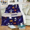 Custom Name Halloween Donald Blanket, Ghost Halloween Blanket