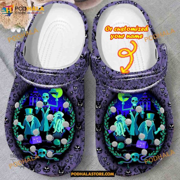 Custom Name Halloween Horror Ghost Funny Clog Shoes, Halloween Crocs