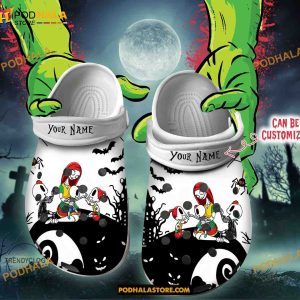 Custom Name Halloween Nightmare of Mother Funny Clog Shoes, Halloween Crocs