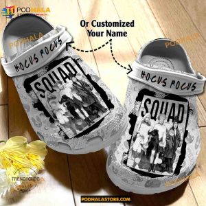 Custom Name Hocus Pocus Cosplay Costume Funny Clog Shoes, Halloween Crocs